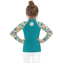 Load image into Gallery viewer, Tropical Mid Mod House- Unisex Kids Rash Guard