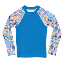 Load image into Gallery viewer, Miami Skyline- Unisex Kids Rash Guard