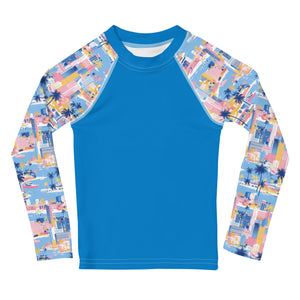 Miami Skyline- Unisex Kids Rash Guard