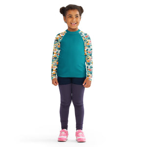 Tropical Mid Mod House- Unisex Kids Rash Guard