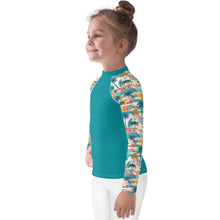 Load image into Gallery viewer, Tropical Mid Mod House- Unisex Kids Rash Guard