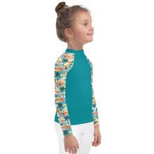 Load image into Gallery viewer, Tropical Mid Mod House- Unisex Kids Rash Guard