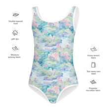 Load image into Gallery viewer, Water Liliy- Print Kids Swimsuit