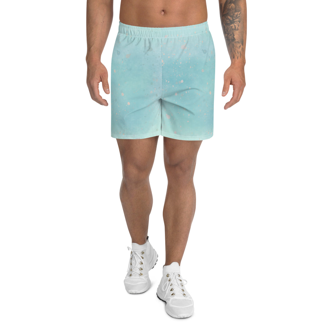Azul Vaporwave- Men's Eco Athletic Shorts