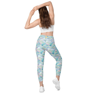 Water Lily- Leggings with pockets