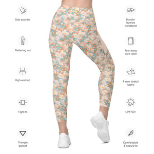 Orange Blossom- Leggings with pockets