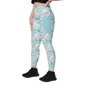 Water Lily- Leggings with pockets