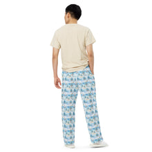 Load image into Gallery viewer, Tropical Sojourn -unisex adult wide leg lounge pants