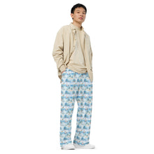 Load image into Gallery viewer, Tropical Sojourn -unisex adult wide leg lounge pants