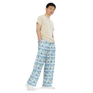 Tropical Sojourn -unisex adult wide leg lounge pants