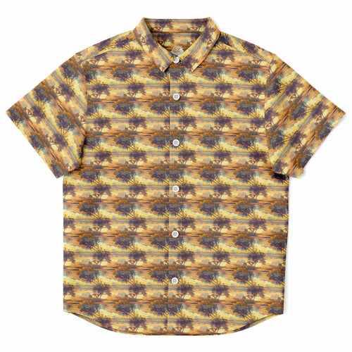 Florida Firesky- Kids Short Sleeve Button Down Shirt