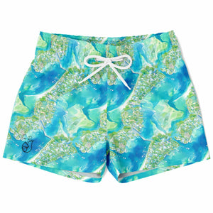 Kids Swim Trunks - Azul Adventure