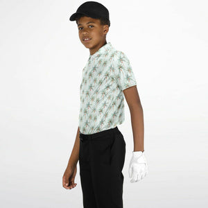 Festive Palms- Unisex Kids Polo Shirt