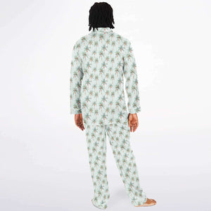 Men's Satin Pajamas - AOP