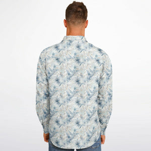 Neutral Tropic Toile- Men's LS Button Down Shirt