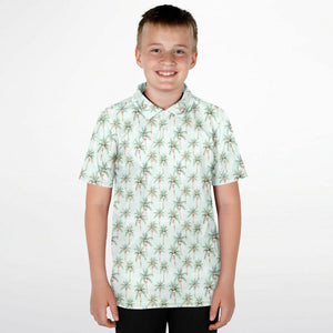 Festive Palms- Unisex Kids Polo Shirt