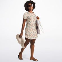 Load image into Gallery viewer, Orange Blossom - Rounded Hem T-Shirt Dress