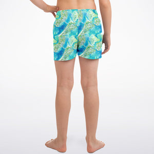 Kids Swim Trunks - Azul Adventure