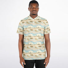 Load image into Gallery viewer, Pastel Ecosystem- Men&#39;s Blade Collar Polo Shirt