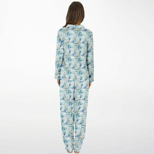 Floral Tropic- Women's Satin Pajamas