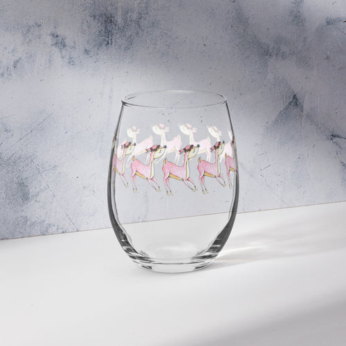 Crystal the Deer- Stemless glass