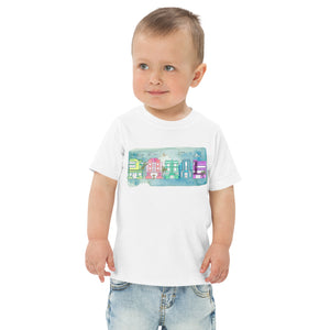 Art Deco Noche- Toddler Jersey T-shirt