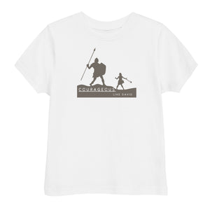 Courageous like David- Toddler Jersey Tshirt