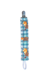 Bib and Pacifier Clip Gift Set - Reese the Moose
