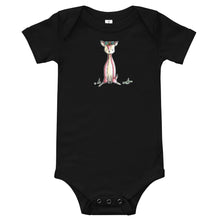 Load image into Gallery viewer, Crystal Sitting- Baby Short Sleeve Bodysuit