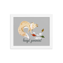 Load image into Gallery viewer, Playful Fox- 10&quot;x 8&quot; Framed Poster